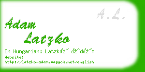 adam latzko business card